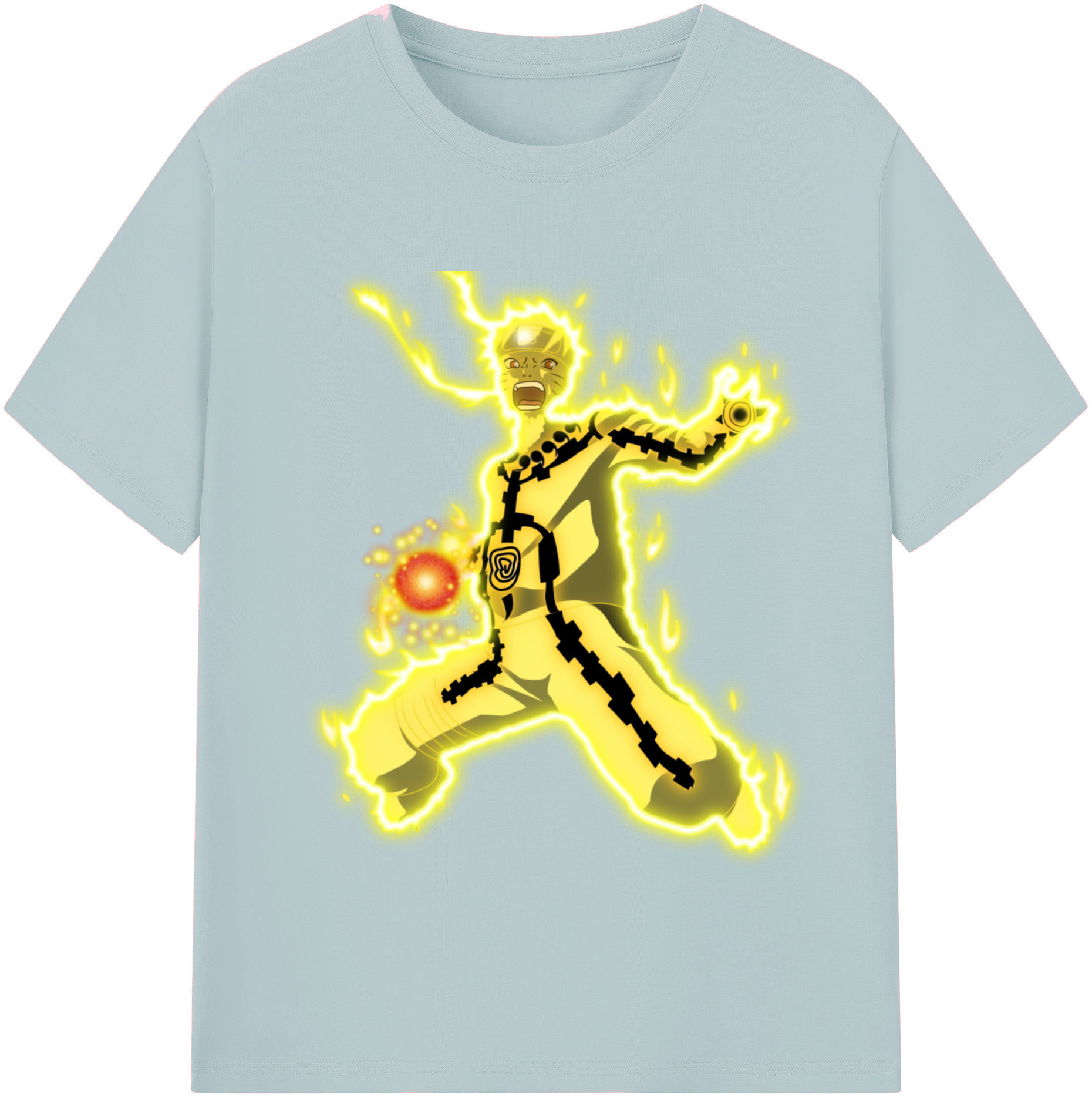 （画像用） NARUTO -ナルト- うずまき ナルト Uzumaki Naruto 綿100％半袖Tシャツ（フロントプリント）